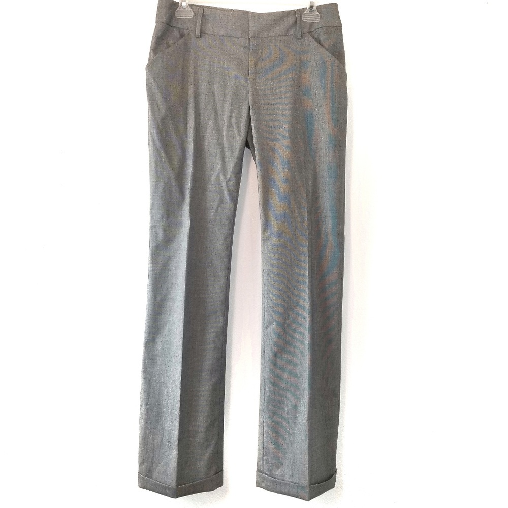 Gianni Bini Grey Dress Pants Slacks Cuffed Hems 4 - Picture 2 of 8